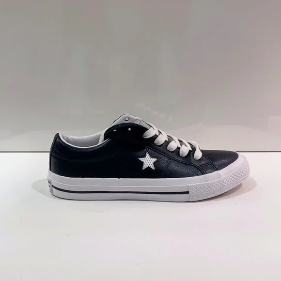 Converse All ⭐️ Star Black Leather : Size : 4.5 - Picture 5 of 8